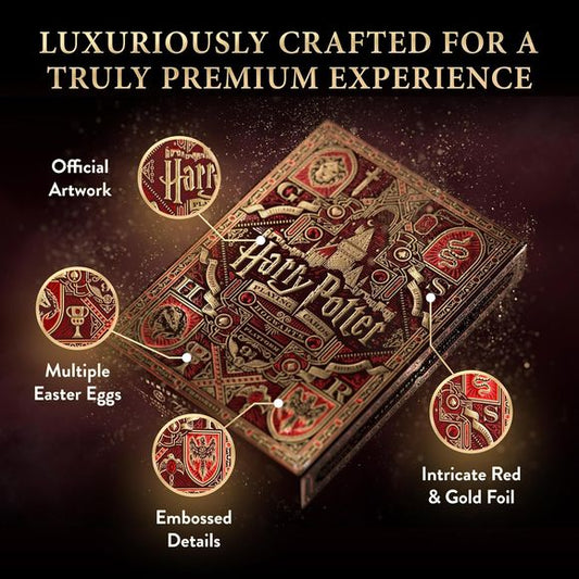 Theory11: Harry Potter Red (Gryffindor) Premium Playing Cards