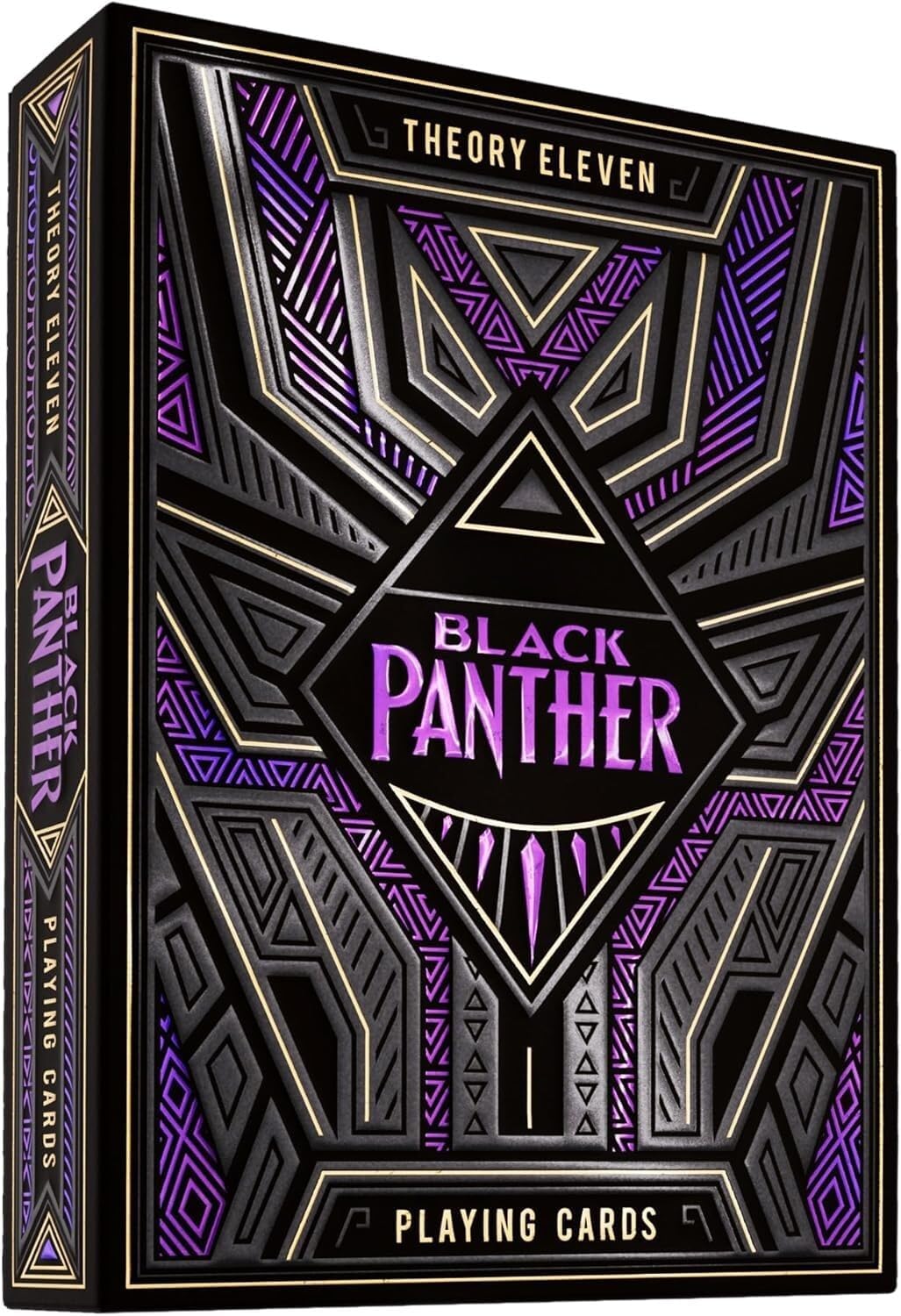 WAKANDA FOREVER: These officially licensed playing cards feature your favorite Marvel characters and scenes from the Black Panther movies.
BEAUTIFULLY CRAFTED: Each individual card was designed from scratch with entirely custom artwork and then finished with elegant embossing and unique suit textures.
LUXURY QUALITY: An ideal deck of cards for whether you’re a Marvel fanatic, collector, poker player, card game enthusiast, or otherwise.
MADE IN AMERICA: Manufactured domestically using the highest quality pap