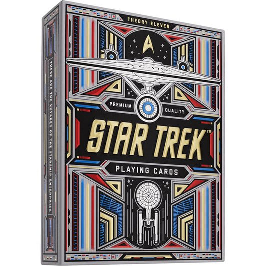 THE STARSHIP ENTERPRISE: Boldly go where no man has gone before, and explore all quadrants of the galaxy with your favorite characters from the iconic original series and the latest films! Available in two color variations - dark and light - you’ll want to beam them up for game night.
LIVE LONG AND PROSPER: Each card in the deck celebrates the legendary characters that have made Star Trek a worldwide, cultural phenomenon - including Captain Kirk, Spock, Hikaru Sulu, and more! If you’re a Trekkie, these prem