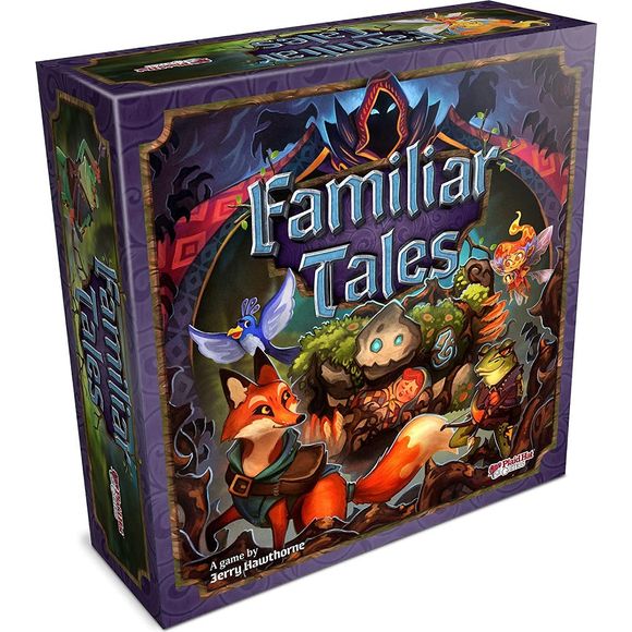 Familiar Tales is a co-operative, deck-building, fantasy adventure for 1-4 players as they take on the roles of a wizard's familiars. Entrusted with saving and raising a displaced princess, every choice the familiars make will affect the young one in their care. If they are victorious and the throne is reclaimed, what kind of woman will sit upon it? In Familiar Tales players explore a massive world with branching paths and memorable characters brought to life in the pages of a story book. An app-driven expe