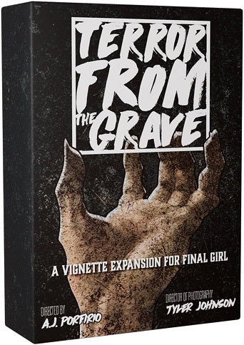 Final Girl: Terror From The Grave is the Series 2 vignette expansion that brings even more horror and suspense to the Final Girl board game series. In this expansion, you find yourself in an unimaginable scenario... the dead have risen and have begun to attack. This expansion introduces a whole new killer - the Zombies! Survive the night by battling deadly zombies that threaten to drag you to an early grave. As with all Final Girl expansions, Terror From The Grave is filled with heart-pounding action, where