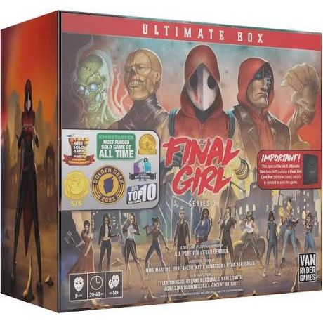 Final Girl: S3 Ultimate Box

An Ultimate Box comes prepackaged with EVERYTHING we’ve created for a given Series: all five Feature Films, every single detailed miniature, all of the add-ons and promos.