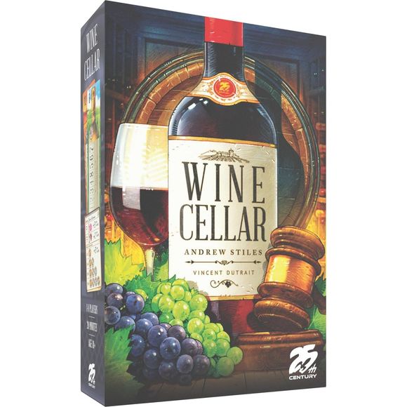 Let`s auction off some wine! You and your rival sommeliers have decided to face off to determine who is the best. Each person will take on a client, building a cellar that ages well and is suited to the client`s tastes. Over the course of eight rounds in Wine Cellar, players will collect wine bottles to create a cellar for their client. Bottles will be arranged to create a timeline for the order in which the wine will be consumed. Each bottle is worth different amounts based upon where it is in the timeline