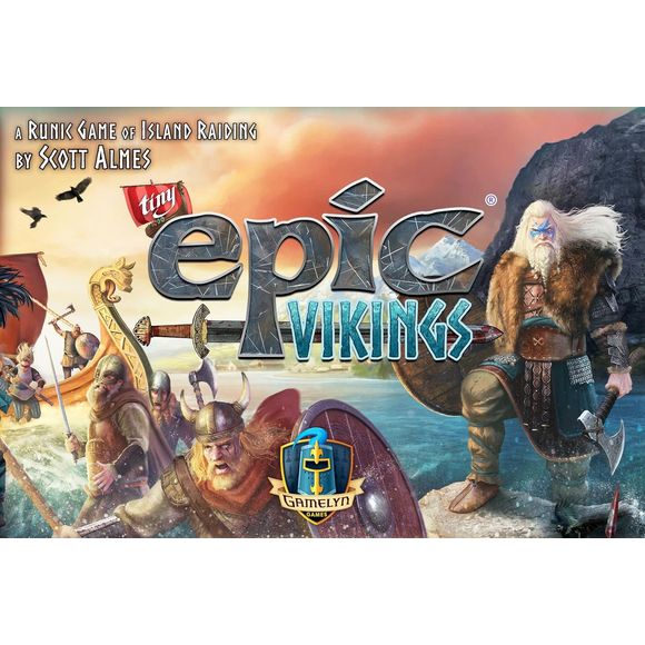 Tiny Epic Vikings is a 1-4 player strategy board game that combines Drafting, Area Control, and Set Collection. The objective of the game is to accumulate the most points after 3 eras by gaining the favor of the most powerful gods. In Tiny Epic Vikings, players lead a Clan of Vikings over 3 eras, in hopes of claiming the icy lands for their own. They choose the best builders, harvesters, explorers, and warriors by playing Viking cards that represent their clan's leaders. Raid and Conquer the islands with Se