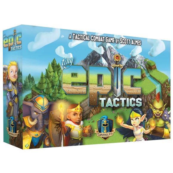 You are a tactician in the world of Aughmoore and you must lead your group to victory by gaining control of the realm. At your command is a skilled Fighter, a powerful Wizard, a crafty Rogue and a mighty Beast! Adventure across the realm exploring caves and slaying monsters in the solo and cooperative play modes. Then, test your tactical prowess against your friends in a free-for-all or team competition.

In Tiny Epic Tactics, the choice is yours!
This game has 5 modes of play: 2-4 competitive, 2v2 team com