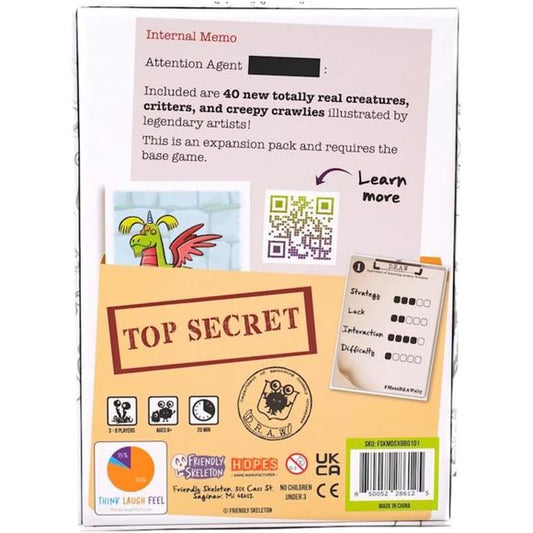 Friendly Skeleton MonsDRAWsity: Best of the Bestiary Expansion Board Game