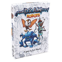 Send in the robots! This expansion adds 50 new mechanized monsters for your identification. This is an expansion pack and requires the base game.

Beep Boop Bop Beep! That’s what you will be saying when you try and memorize all of the tubes, switches, and gears these monsters have.
More great art that adds 50 new mechanized monsters!
Compatible with all previously published MonsDRAWsity products, over 800 monsters! That's a lot of Monsters!
Robotic monsters add a different descriptive challenge and increase