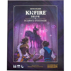 In Kinfire Delve: Scorn's Stockade, players take on the roles of Seekers dispatched to one of the mysterious and magical Wells of Atios. Players must work together as a team to delve to the bottom of the Well and defeat its Master to prevent them from being unleashed upon the world. Set in the world of Kinfire Chronicles, this press-your-luck card game can be enjoyed by fans and newcomers alike.