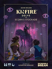 A tactical and cooperative card game for 1-2 players, in Kinfire Delve: Scorn's Stockade you will fight your way through the Well deck of challenge cards to reach Scorn, the Master of the Well, and face them in an epic final battle.