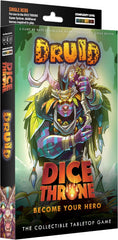 The Druid enters the Mad King’s arena, answering the call of the wild. Transforming into a formidable bear to withstand heavy blows and a ferocious cat to strike with powerful attacks, the Druid adapts to every challenge the battlefield presents.

Dice Throne is a fast-playing game of skilled card play and dice manipulation for 2–6 players. Roll your hero’s custom dice up to three times per turn to activate unique abilities, unleash attacks, and outplay opponents. All heroes are fully compatible across the