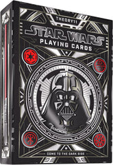 CHANNEL YOUR INNER SITH: Come to the Dark Side! Premium Star Wars playing cards for those who want to embrace their inner Sith.
OBEDIENCE TO THE EMPIRE: The outer packaging is breathtaking, with striking, galactic silver and red foil accents worthy enough for a new Sith apprentice. Featuring iconic dark side elements such as the Imperial crest, the Death Star, the Imperial Throne Room window, and the helmet of the most feared Sith Lord - Darth Vader!
YEAR OF THE DARK SIDE: Celebrate the legendary characters