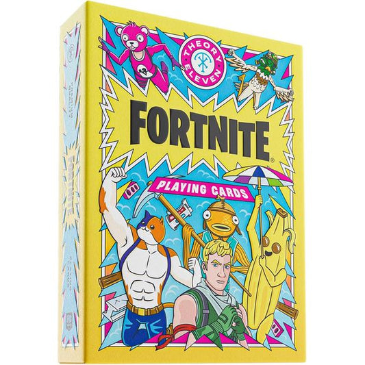 Official Licensed Collectible: Officially licensed Fortnite playing cards created in collaboration with Epic Games and crafted by theory11. This premium collectible deck brings Fortnite artwork, characters, and battle royale details into a fully playable standard poker deck.
Custom Artwork & Fortnite Details: Every card features custom Fortnite artwork with detailed court cards, illustrated Aces, Jokers, and a custom back design. Look for references inspired by iconic in-game moments, locations, and Victory
