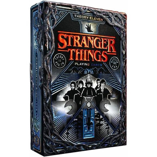 FULLY OVERTAKEN BY THE MIND FLAYER – The outer box has been completely consumed by the Upside Down. Dramatic holographic foils shimmer beneath deeply embossed vine detailing that wraps the entire package - this isn't just a card deck, it's a piece of the Hive Mind you can hold in your hands.
DISTRESSED & AGED BY THE UPSIDE DOWN – Every card in the Hive Mind deck has been intentionally aged and distressed, as if left to decay under the Mind Flayer's control. The result is a hauntingly immersive tactile exper