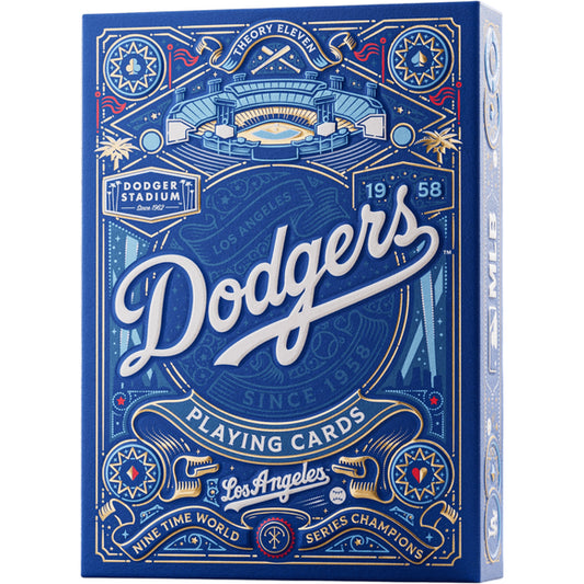 SWING FOR THE FENCES!
Step up to the plate with one of the most iconic teams in baseball history. The packaging features elegant gold foil and detailed embossing, along with design elements that celebrate the history of this club, going all the way back to 1958. It’s a home run for any Dodgers™ fan!

As soon as you open the box, you’re transported right into Dodger Stadium™. Whether you’re right behind home plate, at the Left or Right Field Pavilions, or seated at the Loge Level, the Dodgers are more than a