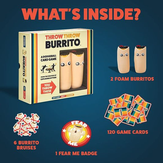 Exploding Kittens Games: Throw Throw Burrito - A Dodgeball Card Game