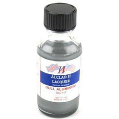 High Shine Alclad finishes will reproduce a wide range of realistic and durable metal finishes on aircraft, car and truck models, armor and figures. For use on injection plastic kits, a primer (ALC302, ALC306, or ALC309) is necessary. Plastic primers should be lightly polished with 1000/1200 wet-or-dry sandpaper ot give a less absorbent smooth surface.   Shake thoroughly before use.  Spray light coats at 12-15psi.   Pre-thinned, do not thin. Designed for use with airbrushes only.

Continental USA shipping