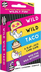 Ready for some wildly hilarious fun? Meet Wild, Wild Taco, the slap-jack card game that takes everything you love about Taco Cat Goat Cheese Pizza and cranks up the fun! With all your favorite action cards and brand-new, quirky characters Seal and Disco Chicken, this game is a laugh riot waiting to happen.