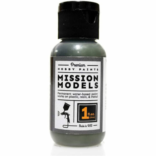Mission Models MMP-088 Black Green Schwarzgrun RLM 70 Acrylic Paint 1 oz (30ml) | Galactic Toys & Collectibles