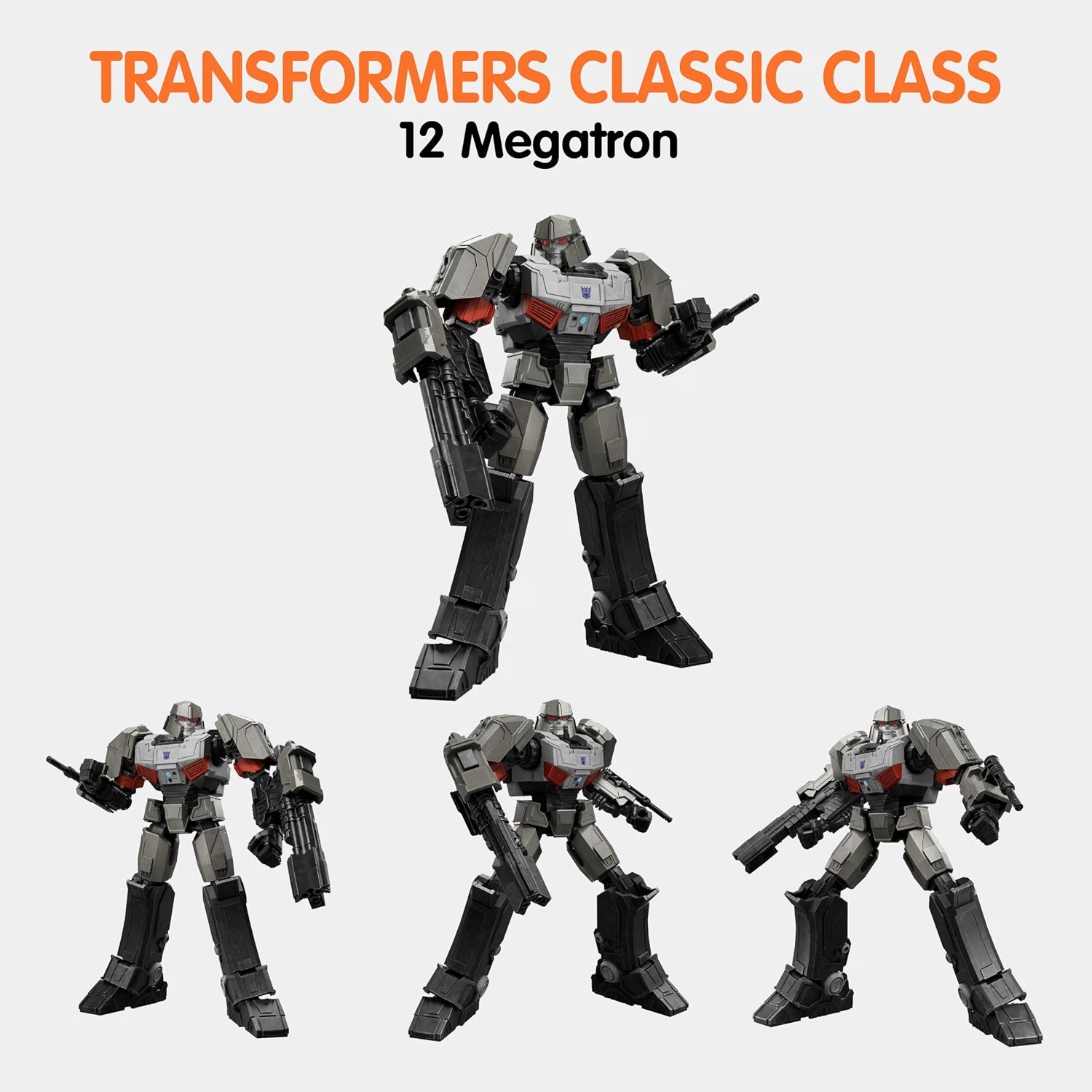 Bring the infamous leader of the Decepticons to life with this officially licensed Transformers: One Megatron model kit. Standing 5 inches tall, this highly detailed model features:

Movie-accurate design with intricate sculpting
Light-up eyes and chest for a dramatic display
Full articulation for dynamic action poses
Character-specific weapons and interchangeable hands
Easy, tool-free assembly - no glue or paint required
Display stand included
This premium Megatron model kit offers both stunning display pr