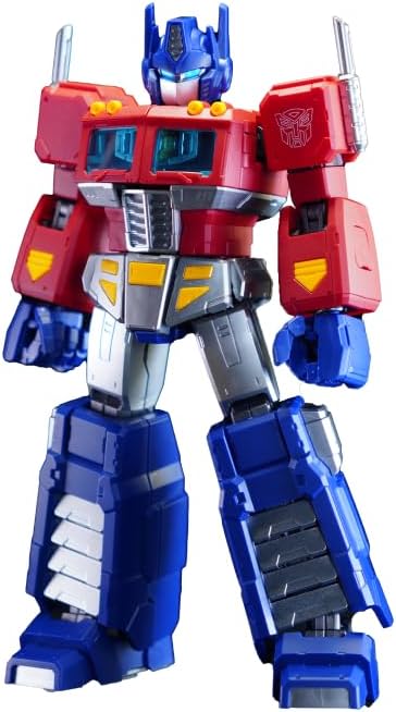 Transformers Action Edition 01 - G1 Optimus Prime from Blokees offers an officially licensed, highly detailed model kit that brings the iconic leader to life. Standing at 18cm tall, G1 Optimus Prime provides a more commanding presence. With 45 movable joints and a mechanical skeleton, it allows for precise and dynamic posing. Additionally, G1 Optimus Prime consists of 188 pieces, making it more intricate and complex to assemble, ensuring a satisfying and detailed assembling experience.

The magnetic light m