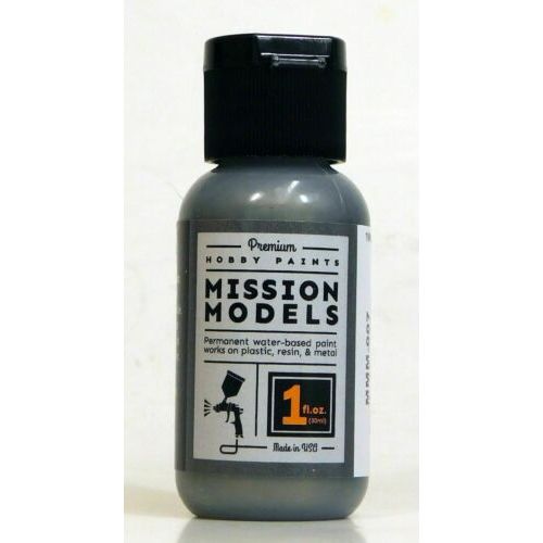 Mission Models MMM-007 Dark Aluminum Acrylic Paint 1 oz (30ml) | Galactic Toys & Collectibles