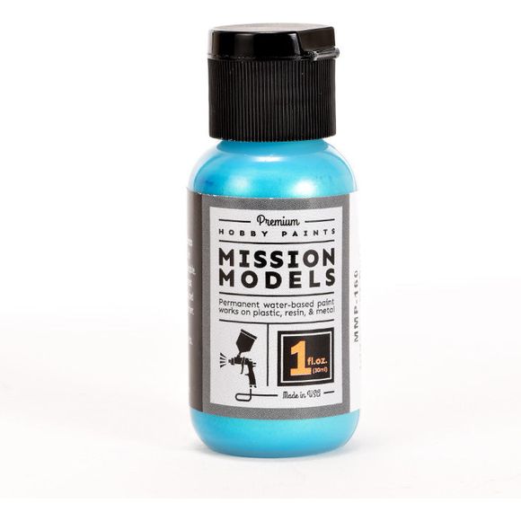 Mission Models MMP-160 Iridescent Duck Teal Acrylic Paint 1 oz (30ml) | Galactic Toys & Collectibles