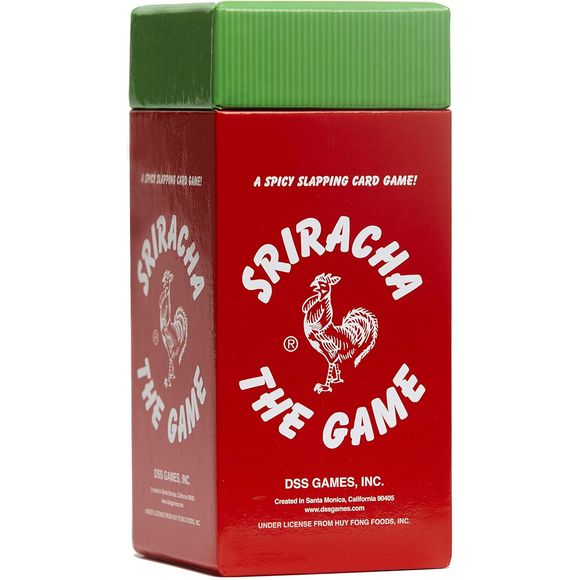 A fast and frantic dexterity card game, Sriracha: The Game has players quickly dealing card from their decks to form pairs or create sandwiches. See a pair of items or a sandwich card come out? Slap it to collect the cards. The player that collects all the cards wins, but be careful, the powerful Sriracha cards can force you to play cards from your deck and if you can’t play a sriracha card you lose everything you’ve played!