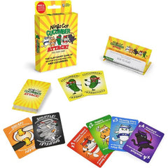 Moonsprocket Games Ninja Cat Cucumber Attack! Card Game