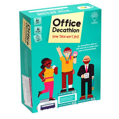 It's time to PLAY outside the box with Office Decathlon - a series of Olympic-inspired physical and mental challenges where you can show the office who's boss!  Choose from events like Office Chair Bobsled, Coffee Cup Relay or Pencil Javelin for team building, icebreakers and pure enjoyment!

A fun and innovative approach to team building, ice breaking and morale boosting!
Social media relevant - everyone will want to share pics of their co-workers playing Office Chair Bobsled!
