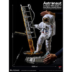 Blitzway The Real Astronaut Apollo 11 First Moon Landing 1/4 Scale Figure Statue