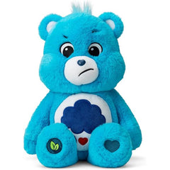 The Care Bears are a group of lovable, huggable BFFs who are all about spreading good caring vibes across the world. As part of their mission of sharing and caring, they want to ensure that we are keeping our earth clean for generations to come by embracing a message of "cleaner and greener is the way to grow!" To champion their message of environmental responsibility, 14" Grumpy Bear plushie has become one of the newest besties to "go green!" Made from sustainable materials, 14" Grumpy Bear has been design