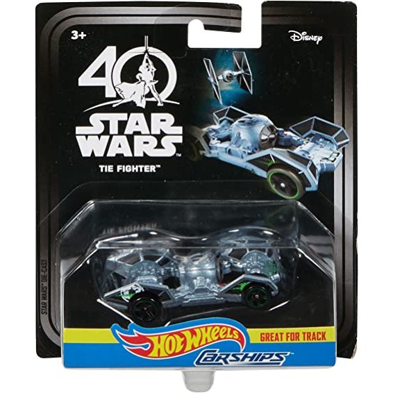 Hot Wheels Star Wars Carships 40th Anniversary Tie Fighter Vehicle | Galactic Toys & Collectibles