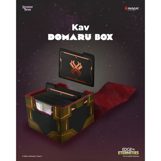 Inspired by the strength and elegance of Japanese samurai armor, DOMARU boxes are designed to provide your cherished collection with the best protection it deserves. Keep cards, dice and other trinkets safely wrapped within the body of these beautiful boxes that are sure to look gorgeous on your shelf or tabletop.