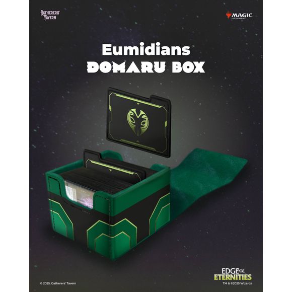 Inspired by the strength and elegance of Japanese samurai armor, DOMARU boxes are designed to provide your cherished collection with the best protection it deserves. Keep cards, dice and other trinkets safely wrapped within the body of these beautiful boxes that are sure to look gorgeous on your shelf or tabletop.