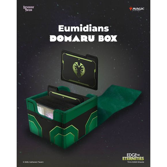 Inspired by the strength and elegance of Japanese samurai armor, DOMARU boxes are designed to provide your cherished collection with the best protection it deserves. Keep cards, dice and other trinkets safely wrapped within the body of these beautiful boxes that are sure to look gorgeous on your shelf or tabletop.