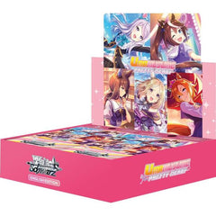 A booster pack for the hit series Umamusume: Pretty Derby!
You can use the cards included in this set to power up your trial decks, or build a new deck entirely from the cards in this booster alone!
This product features up to 82 different Umamusume and academic staff from Tracen Academy!
Experience the thrilling races once again through Weiß Schwarz!
NEO-STANDARD DECK CONSTRUCTION
The cards in this Booster Pack may be used together with cards with card numbers beginning with [UMA/]!
Product Specifications