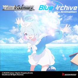 The anime adaptation broadcast in April 2024 of the popular game, "Blue Archive" has joined Weiss Schwarz!

The cards in this Booster Pack may be used together with cards with card numbers beginning with [BAV/]!
Product Specifications

8 cards per pack
12 packs per display
