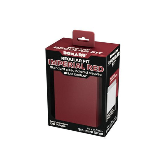 The DOMARU Sleeves Collection completes the DOMARU protection system, offering layered card protection for play, storage, and display. Designed to work seamlessly together, the range covers outer sleeves, inner sleeves, and rigid protectors, giving players full control over how they protect and present their cards. Regular fit sleeves built for smooth shuffling. 100 pieces colored sleeves. Standard Size ( 66 x 91.5 mm / 2.6" x 3.6"). Easy to shuffle, protects your cards, Clear front/black interior. Textured