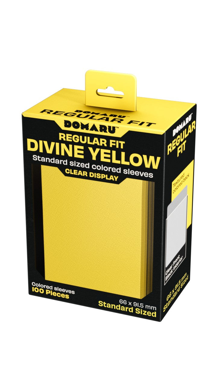 The DOMARU Sleeves Collection completes the DOMARU protection system, offering layered card protection for play, storage, and display. Designed to work seamlessly together, the range covers outer sleeves, inner sleeves, and rigid protectors, giving players full control over how they protect and present their cards. Regular fit sleeves built for smooth shuffling. 100 pieces colored sleeves. Standard Size ( 66 x 91.5 mm / 2.6" x 3.6"). Easy to shuffle, protects your cards, Clear front/black interior. Textured