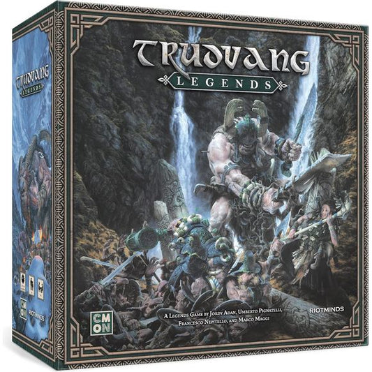 Trudvang Legends is a storytelling cooperative board game where 1-4 players take on the role of Heroes determined to stop the forces of Darkness. Guided by the Book of Sagas and the Legends System, the story unfolds with no gamemaster in a rich fantasy setting where your actions and choices will directly affect the environment and its inhabitants in a Living World. Based on the award-winning Trudvang Chronicles roleplaying game by RiotMinds and concept and design by Alvaro Tapia and Paul Bonner, the board g