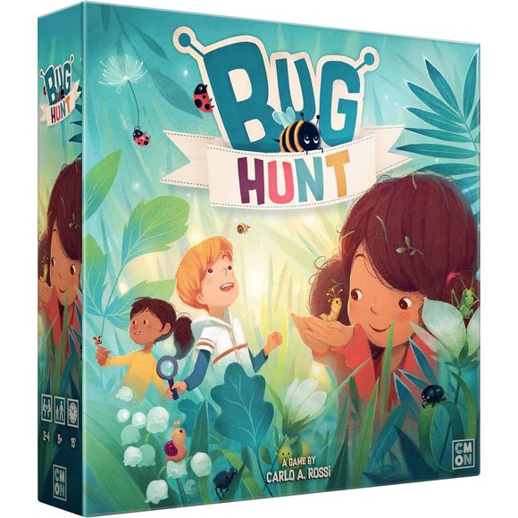 In Bug Hunt, players are looking to collect their matching bugs to complete their collection. At the start of the game, they'll construct the bug shrub and fill it with all manner of bugs. Then, they'll reach in through the shrub's tunnel opening to try and grab theirs. But they'll have to watch out for the other players' bugs as well as the white ones, who are known to bite any hand that tries to grab them. The first player to finish their collection is the winner.