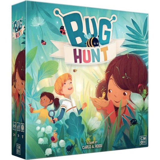 In Bug Hunt, players are looking to collect their matching bugs to complete their collection. At the start of the game, they'll construct the bug shrub and fill it with all manner of bugs. Then, they'll reach in through the shrub's tunnel opening to try and grab theirs. But they'll have to watch out for the other players' bugs as well as the white ones, who are known to bite any hand that tries to grab them. The first player to finish their collection is the winner.