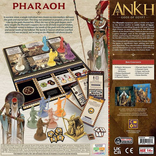 CMON: Ankh Gods of Egypt - Board Game - Pharaoh Expansion | Galactic Toys & Collectibles