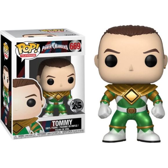 Galactic Toys Funko Pop TV: Metallic Unmasked Green Ranger Exclusive w Pop Protector | Galactic Toys & Collectibles