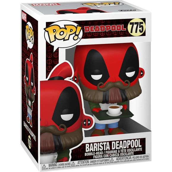 Funko Pop! Marvel: Deadpool 30th - Coffee Barista Multicolor, 3.75 inches | Galactic Toys & Collectibles