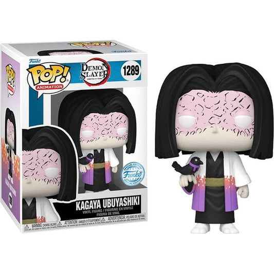 Bring home the excitement of the hit anime and manga series "Demon Slayer: Kimetsu No Yaiba" with this limited edition Funko Pop! vinyl figure of Kagaya Ubuyashi. Standing at 4 inches tall, this collectible perfectly captures the essence of the powerful and wise demon slayer, with his iconic silver hair and white robes. As a mentor figure to many of the demon slayers, Kagaya is known for his strategic thinking and demon slaying technique. Add this special edition Funko Pop! figure to your collection today a