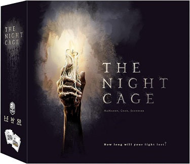 The Night Cage is a cooperative, horror-themed tile placement game that traps 1-5 lost souls within another wordly labyrinth of eternal darkness. Equipped with nothing but dim candles, you must work together to explore the maze and escape. To win, players must each collect a Key, find a Gate, and escape as a group. But escape wont be easy.The weak glow of your candle sheds light on only a small area of the maze at a time. As players move, new pathways are revealed while old ones disappear forever into the d