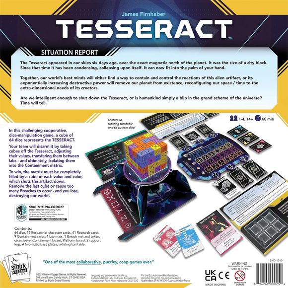 Smirk & Dagger: Tesseract - Board Game | Galactic Toys & Collectibles