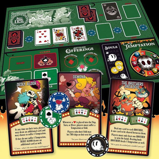 Smirk & Dagger: Hell of a Deal - Co-op Poker Board Game