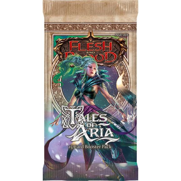 Tales of Aria is a standalone booster set introducing three new heroes with all new mechanics, as we explore the vibrant land of Aria and the troubles that lie within. It’s been designed for exceptional sealed deck, booster draft, and constructed format play. First-edition boosters contain 15 cards per pack, with 24 packs per display.